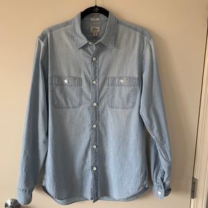 Jcrew Midweight Denim Work Shirt